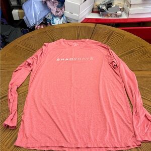 Men's Shady Rays Long-Sleeve Performance Shirt - Coral Pink